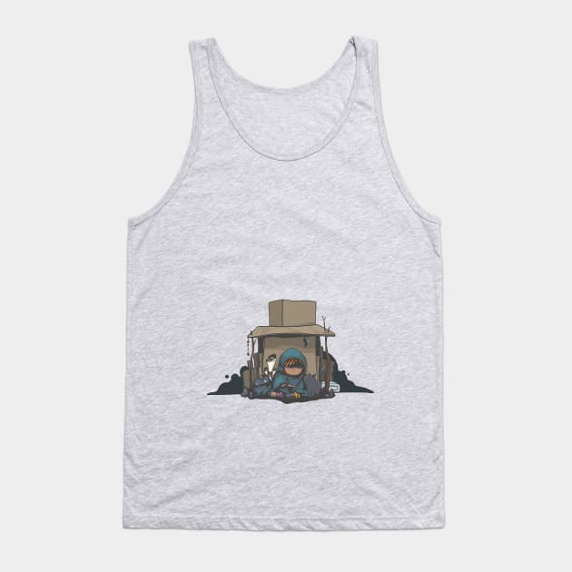 My Cardboard and My Kitty Tank Top by AndyG_Confettis